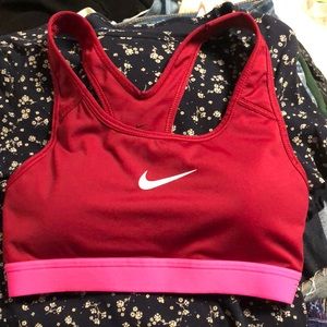 A Nike sports bra with padding